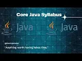 Core Java Syllabus Java syllabus Hindi Java Syllabus For Beginners Learn To Always
