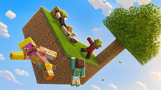 Fizikli Minecraft Skyblock Ama 5 Maymun Oynuyor