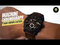 FOSSIL WATCH MACHINE FS5251SET CHRONOGRAPH DARK BROWN LEATHER UNBOXING