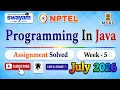 Programming In Java Week 5 Assignment Answers