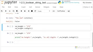 Boolean String tests - Introduction to Python Absolute Beginner Module 1 20