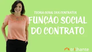 Teoria Geral dos Contratos - Função social do contrato