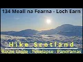 134 Meall na Fearna Corbett Loch Earn Scotland Perfect sunny day in glittering snowy mountains