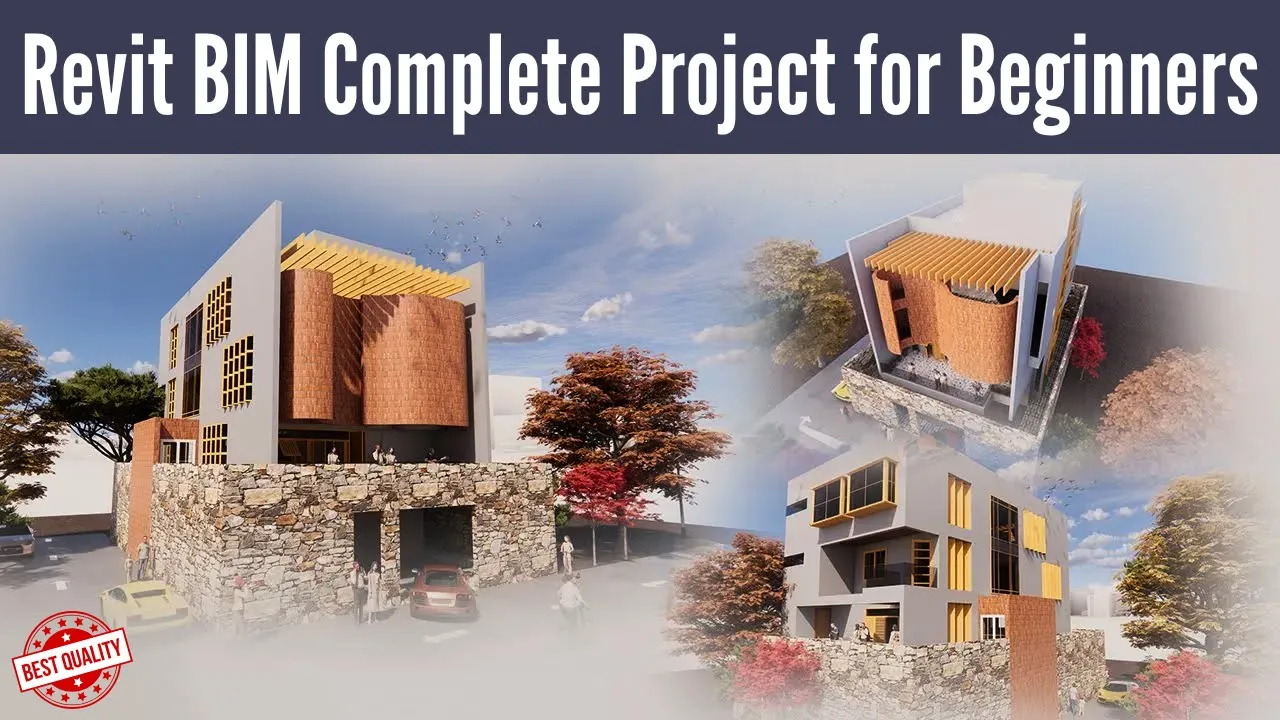 Outline Video Revit BIM Complete Project for Beginners