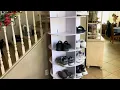 VEVOR 7 Tiers Rotating Shoe Rack Tower Keep Your Shoes Organized and Declutter Rotates and Rolls