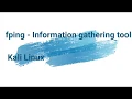 2 fping - Information gathering tool