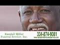 Randall Miller Funeral Service Ad 2023