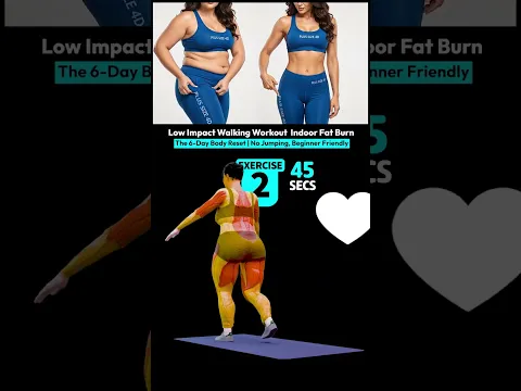 Low Impact Walking Workout Indoor Fat Burn For Beginners, No Jumping-P2