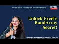 Master Excel RandArray Function Data Validation Easy Guide