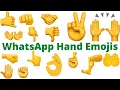 Learn Hindi and English words Meaning with Pictures WhatsApp Hand Emojis Hand Emoji Uses