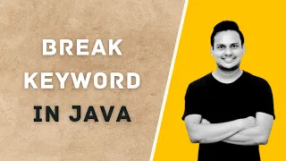 Break Keyword in Java Hindi Java Tutorial for Beginners in 2021