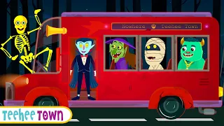 Creepy Spooky Wheels On The Bus - New Skeletons Songs By Teehee Town