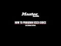Master Lock Fire Safe How To Program User Codes with Electronic Keypad