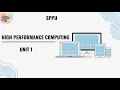 SPPU HPC Unit 1 One Shot Introduction to Parallel Computing Complete Explanation