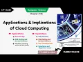 Applications and Implications of Cloud Computing 11th Class Computer