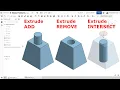 Onshape Tutorial Extrude New Add Remove and Intersect