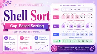 Shell Sort from ZERO to HERO Data Structures Algorithms