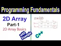 Introduction to Two Dimensional 2D Arrays with Example Part 1
