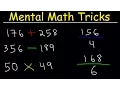 Mental Math Tricks - Addition Subtraction Multiplication Division