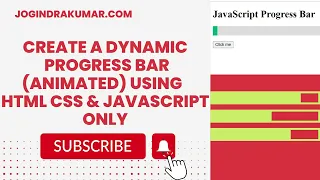 How to Create a Dynamic Progress Bar animated Using JavaScript