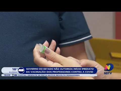 Governo do estado não autoriza início imediato da vacinação dos professores contra a Covid-19