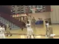 Leaps over defender for poster