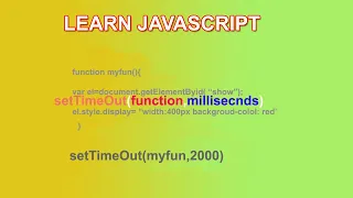 Javascript setTimeout Tutorial in Urud Hindi JavaScript