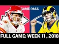 Kansas City Chiefs vs Los Angeles Rams Week 11 2018 FULL Game The Greatest MNF Game Ever