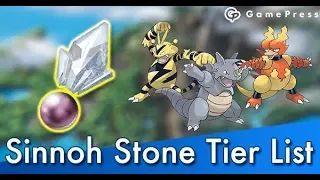 The Sinnoh Stone Tier List For Pokemon GO via GamePress gg
