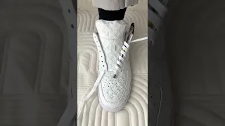 How To Lace Custom Air Force 1 S Shorts 
