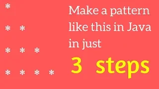 Making Pyramid Pattern in Java in just 3 simple steps Java Beginner Code With Z