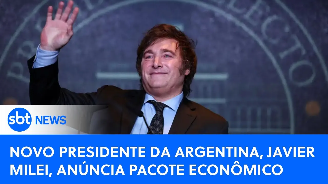 ???? SBT News na TV: Pacote econômico de Milei será anunciado nesta 3ª feira;