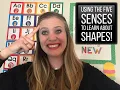 Learning about SHAPES using the Five Senses Preschool Ideas Part 1