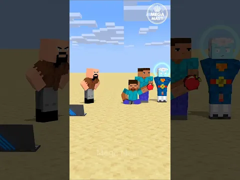 Herobrine Gave Notch’s Friend Apple🍎😱|credit by@oreETV|#minecraft #shorts