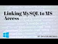 Linking MySQL to MS Access Installing Wampserver ODBC