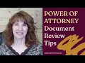 Power of Attorney Document Review Tips