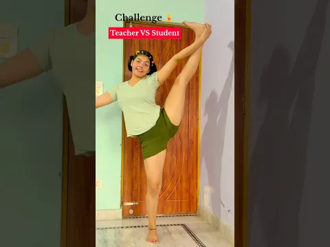 Teacher VS Student 🧘‍♀️ #fitness #viral #youtubeshorts #shorts #challenge #health #yoga #trending