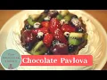 Chocolate Pavlova - Easy way to make Chocolate Pavlova Dessert