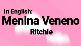 ritchie menina veneno lyrics in english 