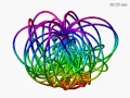3D Double pendulum bird s eye view simulation chaos