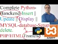 Python Based Website SetUp After Downloaded Source code - Xampp Mysql Database