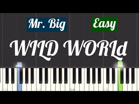 Download MP3 Mr. Big - Wild World Piano Tutorial | Easy