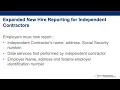 1099 Employees Expanded New Hire Reporting for Independent Contractors