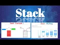 Stack Data Structure Stack Operations - Push Pop Stack Working