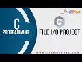 File Project File Program in C C Tutorial C Programming Examples Intellipaat