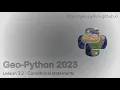 Geo-Python 2023 Lesson 3 2 - Conditional statements