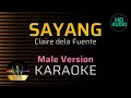 Download Lagu SAYANG - Claire de la Fuente | KARAOKE - Male Key