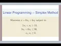 Linear Programming Simplex Method with Mixed Constraints EP5