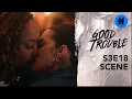 Good Trouble Season 3 Episode 18 Malika and Angelica s First Kiss Freeform