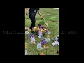 Decorating My husband s grave for Easter